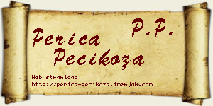 Perica Pecikoza vizit kartica
